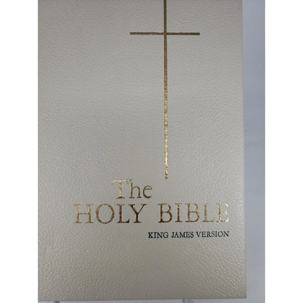 Holy Bible King James Version 1963 KJV Padded Cover VTG Gold Edge Good Council
